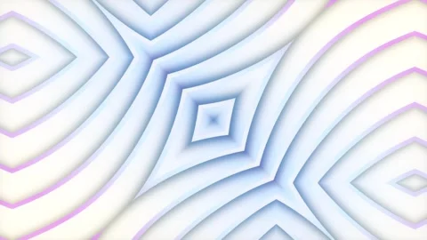 Light Pastel Diamond Wave 3D Pattern Seamless Loop Stock Footage 340510304