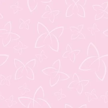 Light pattern of butterflies. Horizontally and vertically seamless background Stock Illustration