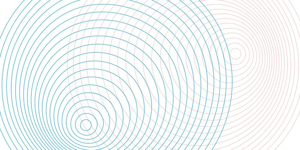 Light pattern of concentric spirals, gradually expanding. Blue and brown cu.. Illustrazione stock