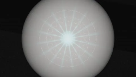 Light pattern formation in a circular design with bright center Stock Footage 337378244