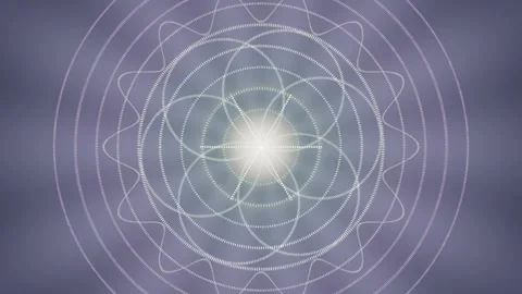 Light pattern forming a geometric design on a purple background Stock Footage 337411619