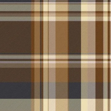 Light pattern vector tartan, repetitive check textile plaid. Gold seamless .. Stock Illustration