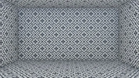 Light Patterned Room Design Stock Footage 323268001