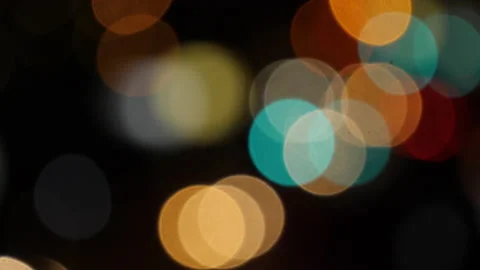 Light patterns blurry dancing in the night. 스톡 동영상 172232645