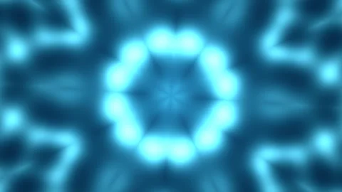 Light patterns create abstract design in blue tones Stock Footage 340207644