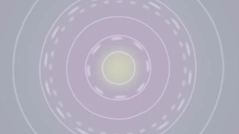 Light patterns create circular designs with soft colors in motion Stock Footage 337378743