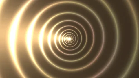 Light patterns create circular waves moving inwards Stock Footage 338405880