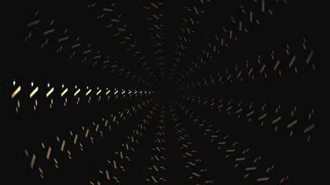 Light patterns create dynamic shapes in a dark tunnel view Stock Footage 339339940