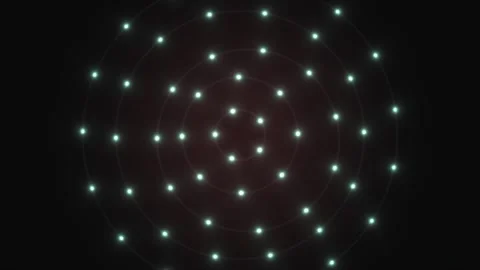 Light patterns create dynamic visual effects in dark space Stock Footage 339513801