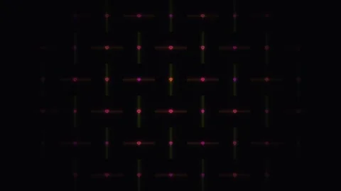 Light patterns create a geometrical design on a dark Stock Footage 338286166