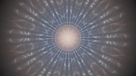 Light patterns create radiating shapes in a dark background Stock Footage 337388715