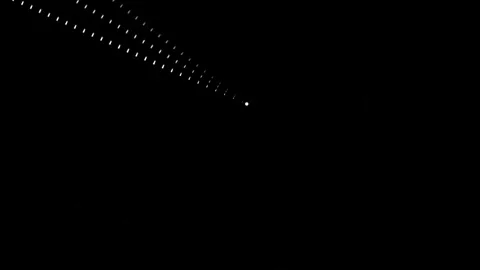 Light patterns create shape in a dark tunnel environment Stock Footage 339322852
