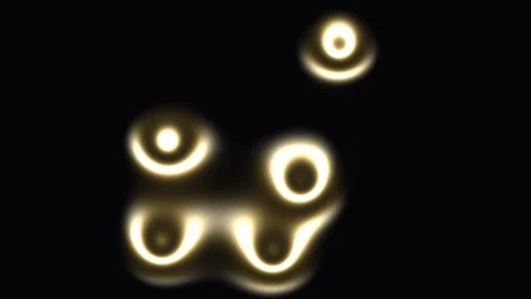 Light patterns create shapes in dark background Stock Footage 338175152