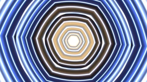 Light patterns create a swirling effect in a geometric Stock Footage 337968490