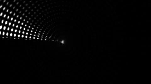 Light patterns create a tunnel effect with black background Stock Footage 339304565