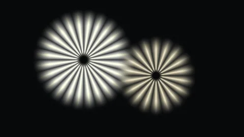 Light patterns create visual effects in dark space Stock Footage 338291649