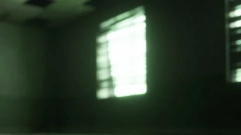 Light Patterns Dance in a Shadowy Room Filled With Mystery and Intrigue Stock Footage 344819247