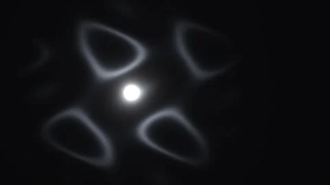 Light patterns form shadows and shapes on dark background Stock Footage 339000893