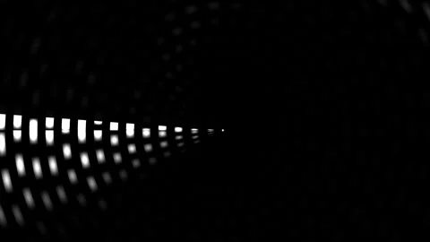 Light patterns play in a dark tunnel environment Stock Footage 339366397