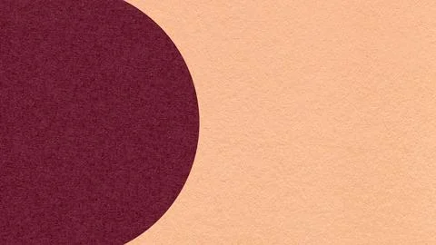 Light peach paper texture background with dark wine semicircle and copy spa.. Stock Illustration