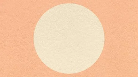 Light peach paper texture background with pastel cream circle and copy spac.. Foto stock