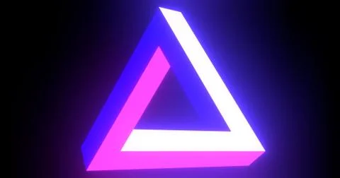 Light Penrose Triangle Illustrazione stock