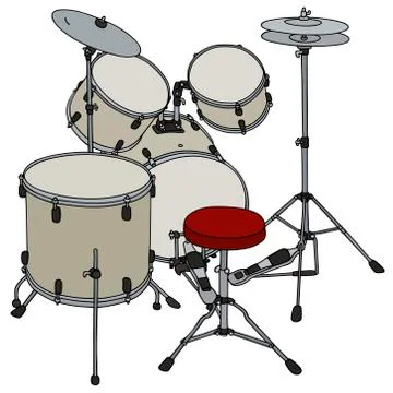 Light percussion set Stock Illustration
