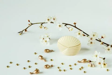 Light perfume bottle Stock Photos