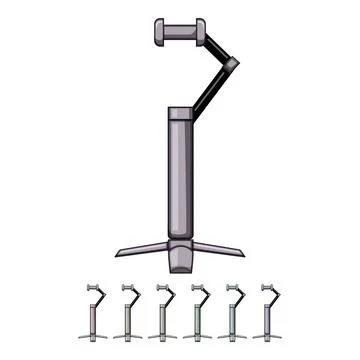 Light phone tripod cartoon vector graphic Stock Illustration