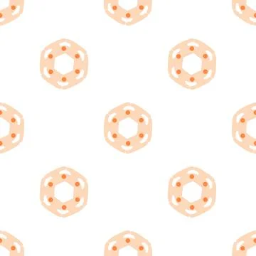Light pink abstract shape pattern seamless vector イラスト素材
