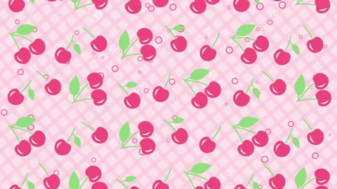 Light pink background with cherry Stock-Footage 111817359