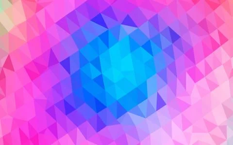 Light Pink, Blue vector abstract mosaic pattern. Stock Illustration