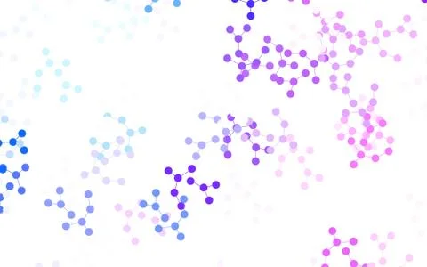 Light Pink, Blue vector backdrop with artificial intelligence data. Stock Illustration