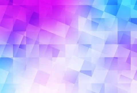 Light Pink, Blue vector backdrop with rhombus. Stock Illustration