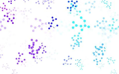 Light Pink, Blue vector backdrop with artificial intelligence data. Stock Illustration