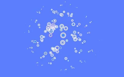Light Pink, Blue vector backdrop with dots. Stock Illustration