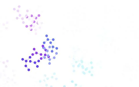 Light Pink, Blue vector backdrop with artificial intelligence data. 스톡 일러스트