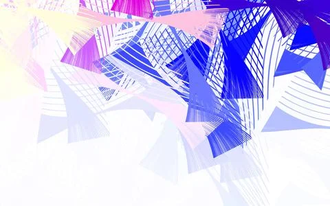 Light Pink, Blue vector backdrop with memphis shapes. Stock Illustration