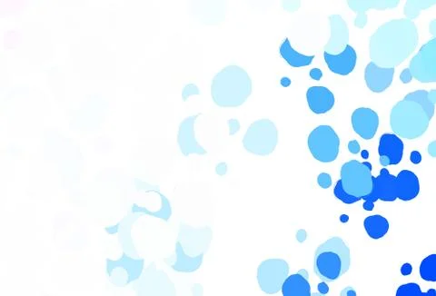 Light Pink, Blue vector background with bubbles. Stock Illustration