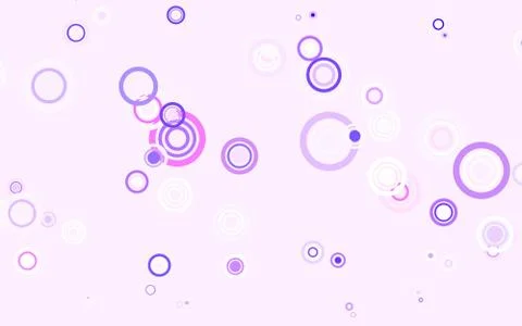 Light Pink, Blue vector background with bubbles. 스톡 일러스트