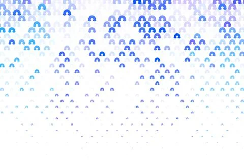 Light Pink, Blue vector background with rainbow symbols. イラスト素材