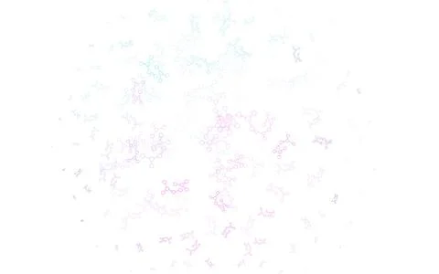 Light Pink, Blue vector background with forms of artificial intelligence. Stock Illustration