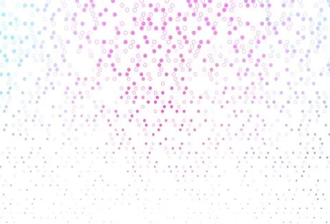 Light Pink, Blue vector background with bubbles. 스톡 일러스트
