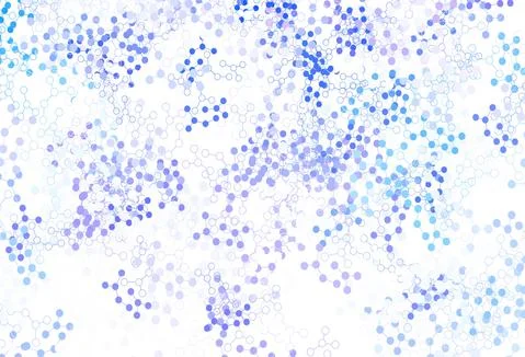 Light Pink, Blue vector background with forms of artificial intelligence. Ilustración de archivo