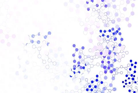 Light Pink, Blue vector background with forms of artificial intelligence. Illustrazione stock