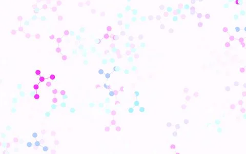 Light Pink, Blue vector background with forms of artificial intelligence. Illustrazione stock