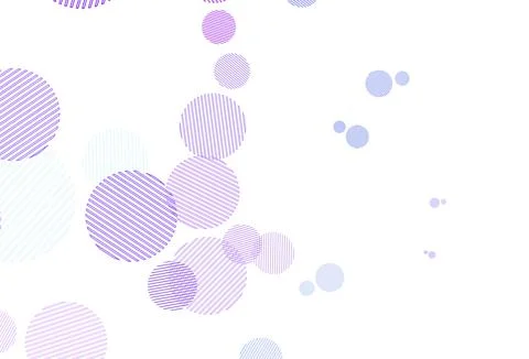 Light Pink, Blue vector background with bubbles. Stock Illustration