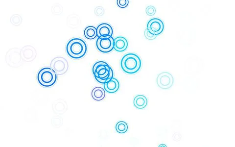 Light Pink, Blue vector background with bubbles. Stockillustratie