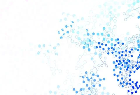 Light Pink, Blue vector background with forms of artificial intelligence. Illustrazione stock