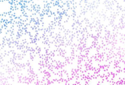 Light Pink, Blue vector background with bubbles. Illustrazione stock